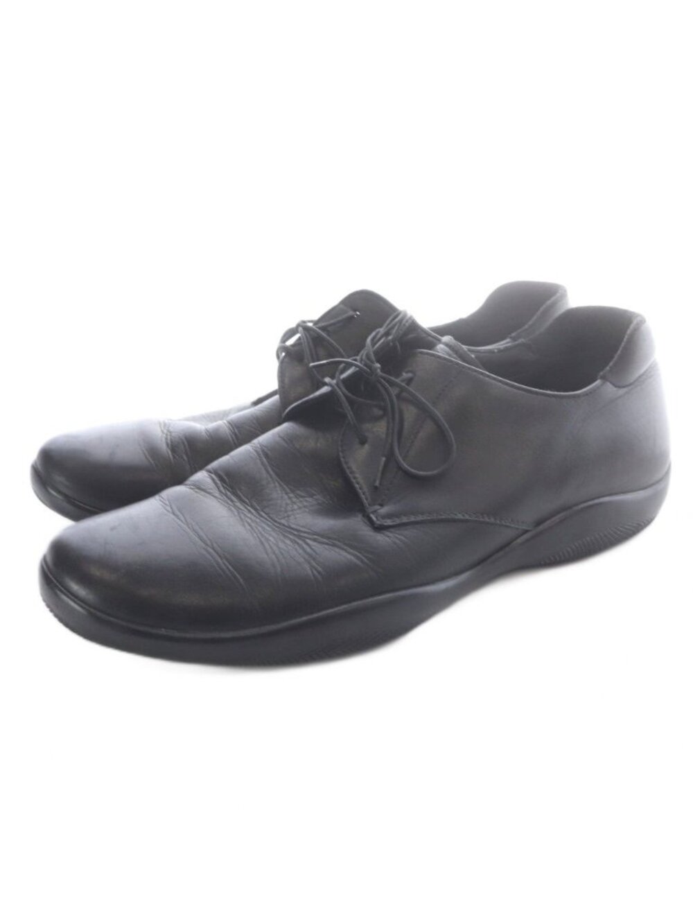 Prada Business Shoes Lace-up Leather Black 8.5